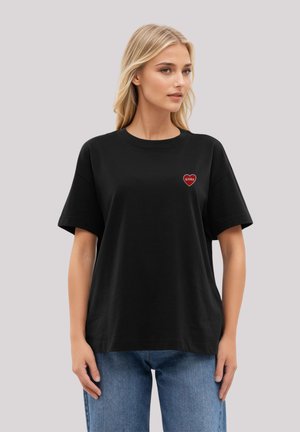 Print T-shirt - schwarz