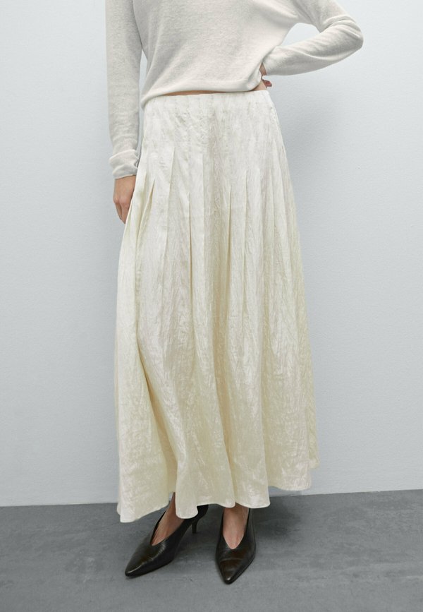 Pleated skirt - beige - Main Image