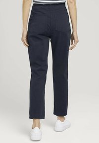 TOM TAILOR Tygbyxor - dark blue