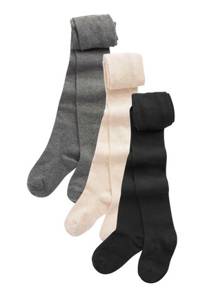 3 PACK  - Collants - black oatmeal charcoal