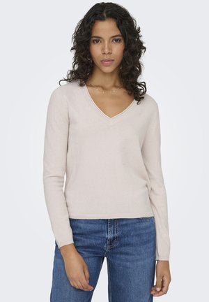 ONLLOYAL LS V-NECK NOOS - Maglione - moonbeam