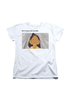 MULAN DIET FAIL MEME - Print T-shirt - white