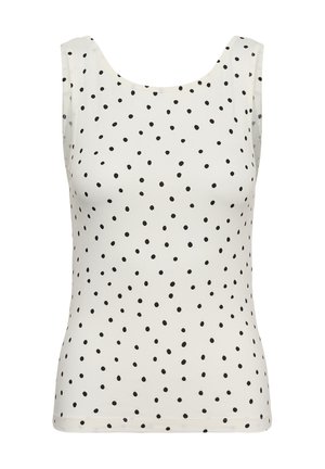 Kaffe, KABELLA TOP - Débardeur - chalk   black dot