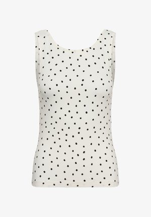 Kaffe, KABELLA TOP - Débardeur - chalk black dot
