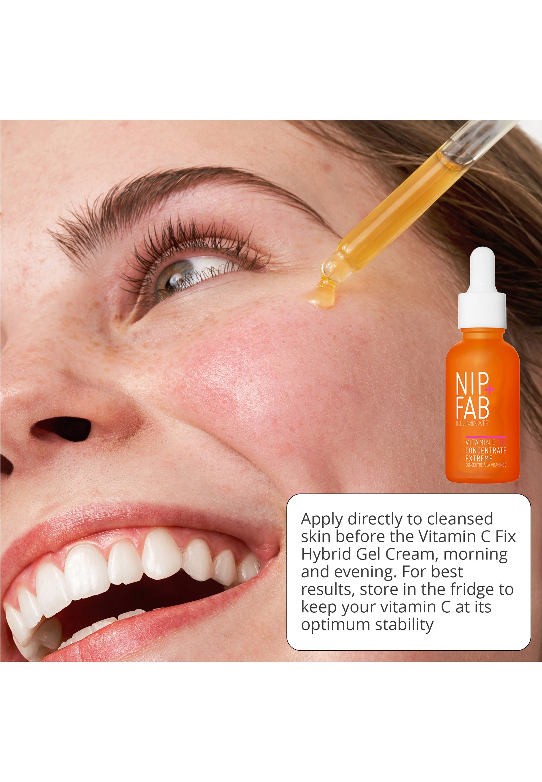 Nip + Fab Vitamin C Gesichtsmaske – 25 Ml, Mit Kokosnusswasser, Für Strahlende, Hydratisierte Haut