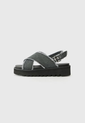 FLOW HIGH - Platform sandals - black