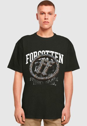 ENGRAVED LOGO - Print T-shirt - black