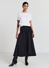 Calliope FRILL - T-shirt con stampa - bianco ottico