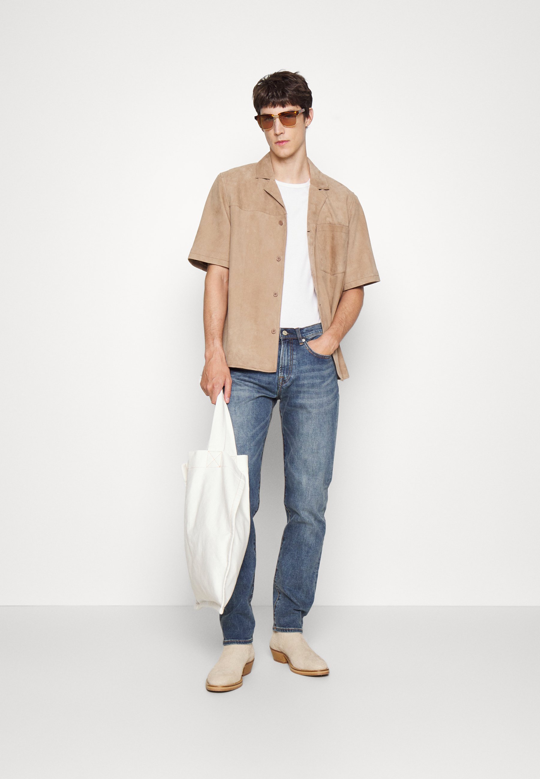 PS Paul Smith Jeans Tapered Fit - stone 
