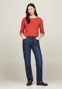 Tommy Hilfiger STITCH BOAT - Maglione - terra red
