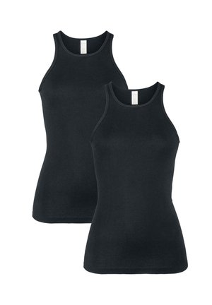 2ER-SET PURE NATURE  - Unterhemd/-shirt - schwarz