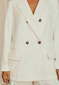 Next ROCHELLE HUMES DOUBLE BREASTED TAILORED PETITE  - Blazer - ecru