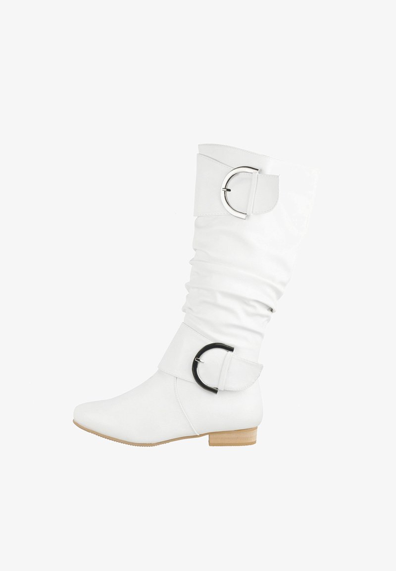 Elara SCHLUPF - Cowboy-/Bikerlaarzen - weiss