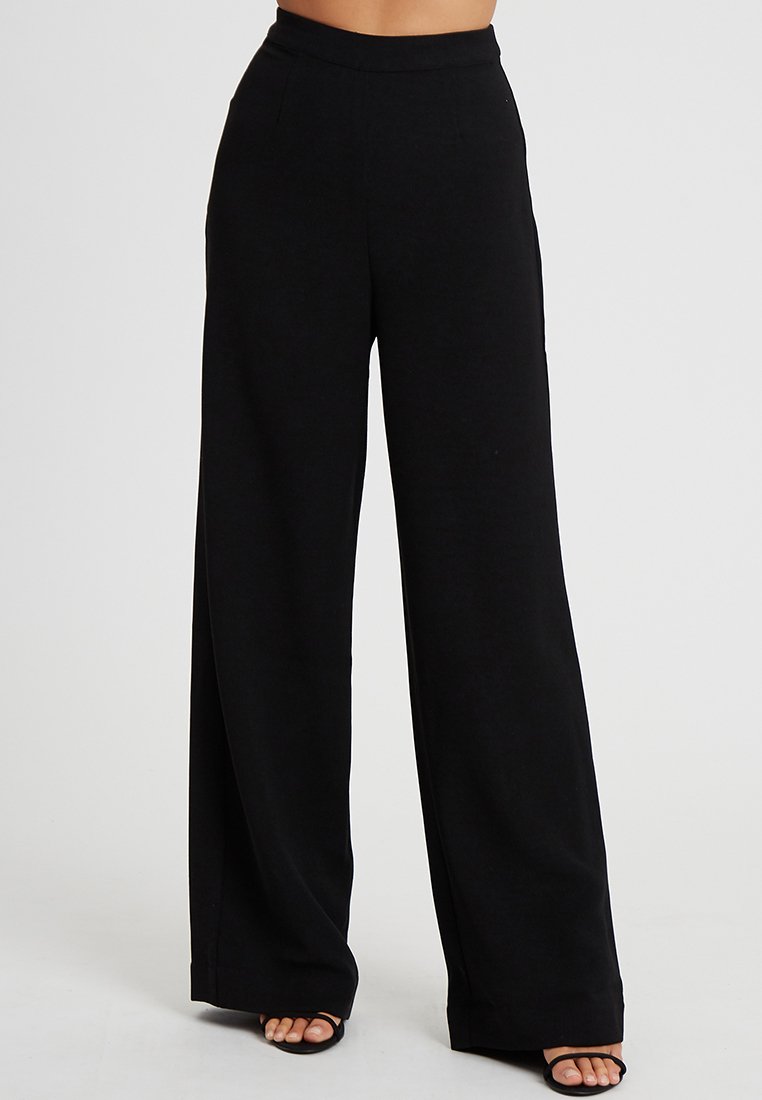 TUSSAH MILLY - Trousers - black - Zalando