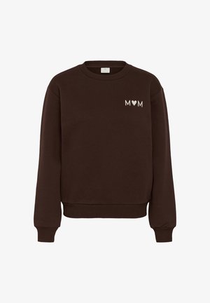 Kaffe, KAMOM - Sweatshirt - coffee bean turtledove emb.