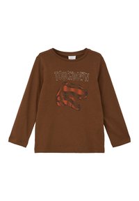 s.Oliver MIT DINO-MOTIV - Langarmshirt - zimt