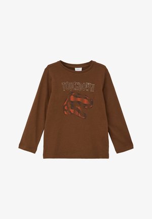 s.Oliver MIT DINO-MOTIV - Langarmshirt - zimt