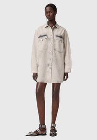 AllSaints SPARKLE  - Jeanskleid - snow grey