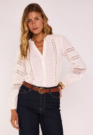 DENIA BRODERIE - Blouse - creme