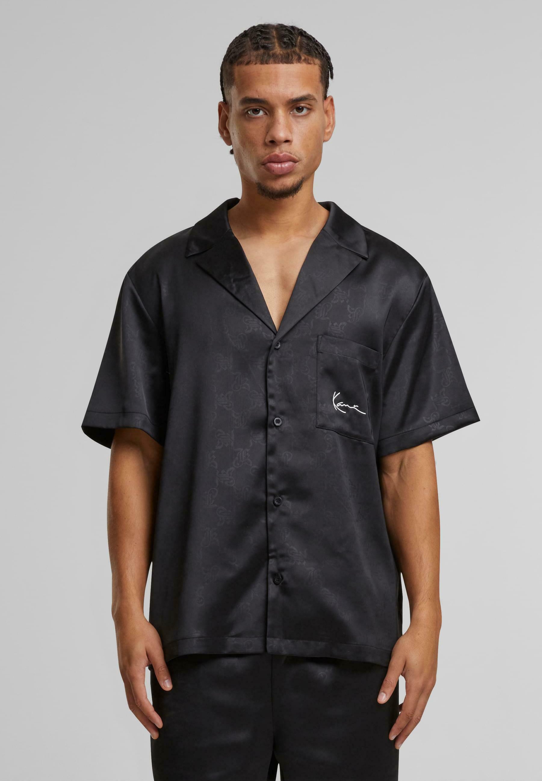 KARL KANI◆カールカナイ SIGNATURE RESORT Shirt [Black] Karl Kani SIGNATURE RESORT - Shirt - black - Zalando