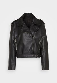 Gina Tricot Jacka i konstläder - black