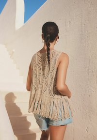 Next FRINGED REGULAR FIT - Liivi - metallic gold
