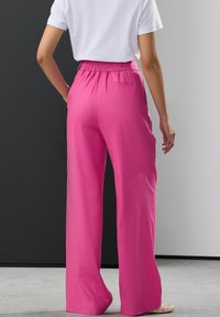 Next ELASTIC BACK WIDE LEG - Kalhoty - pink