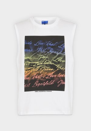 Karl Lagerfeld Jeans, LOVE LETTER - Top - white
