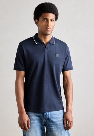 SHORT SLEEVE CAMP COLLAR - Polo - dark navy