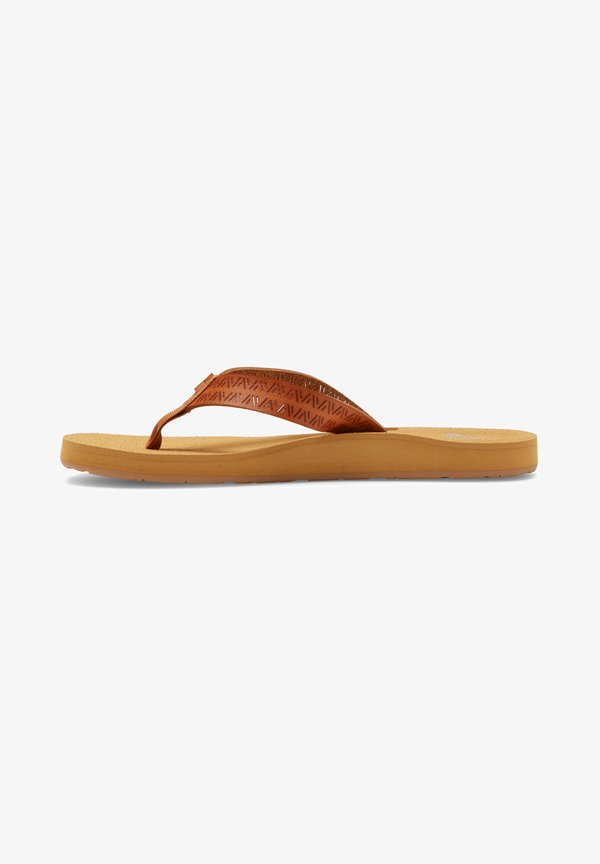PORTO MOTIF - T-bar sandals - tan
