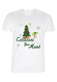 Star Wars STAR WARS: CLASSIC CELEBRATE YOU MUST UNISEX - Camiseta estampada - white