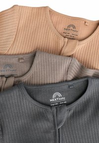 Next FOOTLESS ZIPPED 3 PACK REGULAR FIT - Natdragt - neutral tan brown