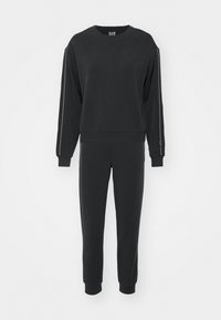 TRAIN TRACKSUIT LOGO TAPE SET - Verryttelypuku - black
