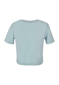 Merchcode LILO & STITCH SITTING ON FLOWER CROPPED - T-shirts med print - oceanblue