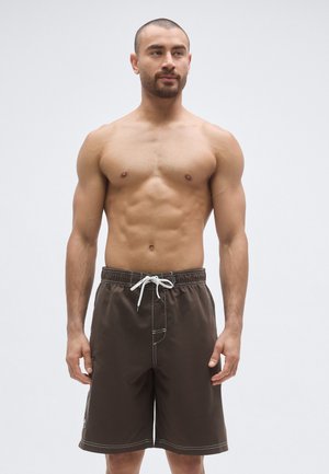 THROW ON - Uimashortsit - dark brown