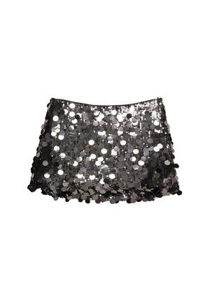 SEQUINNED  - A-snit nederdel - dark grey