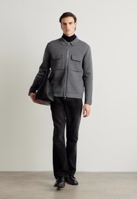 BOSS BELLOTTO - Adīta jaka - medium grey
