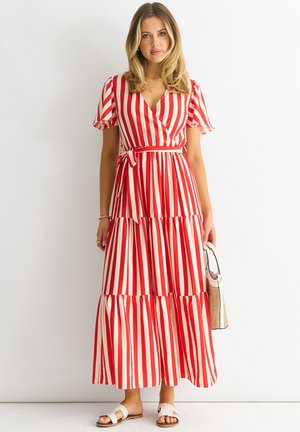 GINI LONDON Maxi-jurk - red