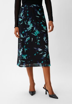 comma MIDIROCK IM - A-line skirt - schwarz