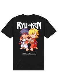Henry Tiger STREET FIGHTER RYU VS KEN - Triko s potiskem - black