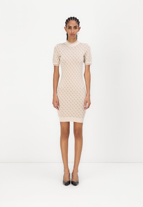 LISE LOGO - Jumper dress - pearl oyster desert