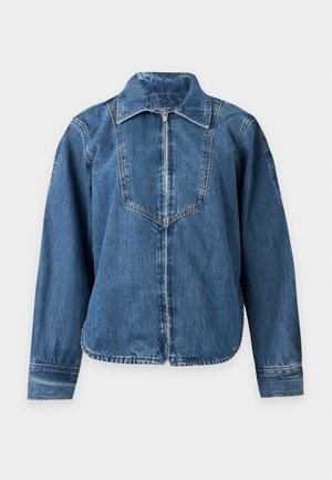 GAP, VICTORIA BECKHAM ZIP SHIRT - Hemdbluse - medium wash