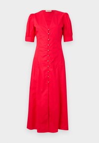 DRESS - Rochie tip cămașă - hibiscus red