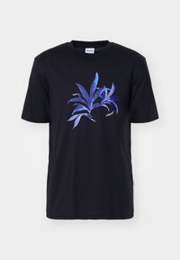 SLHRELAXSAUL SS ONECK - Camiseta estampada - black