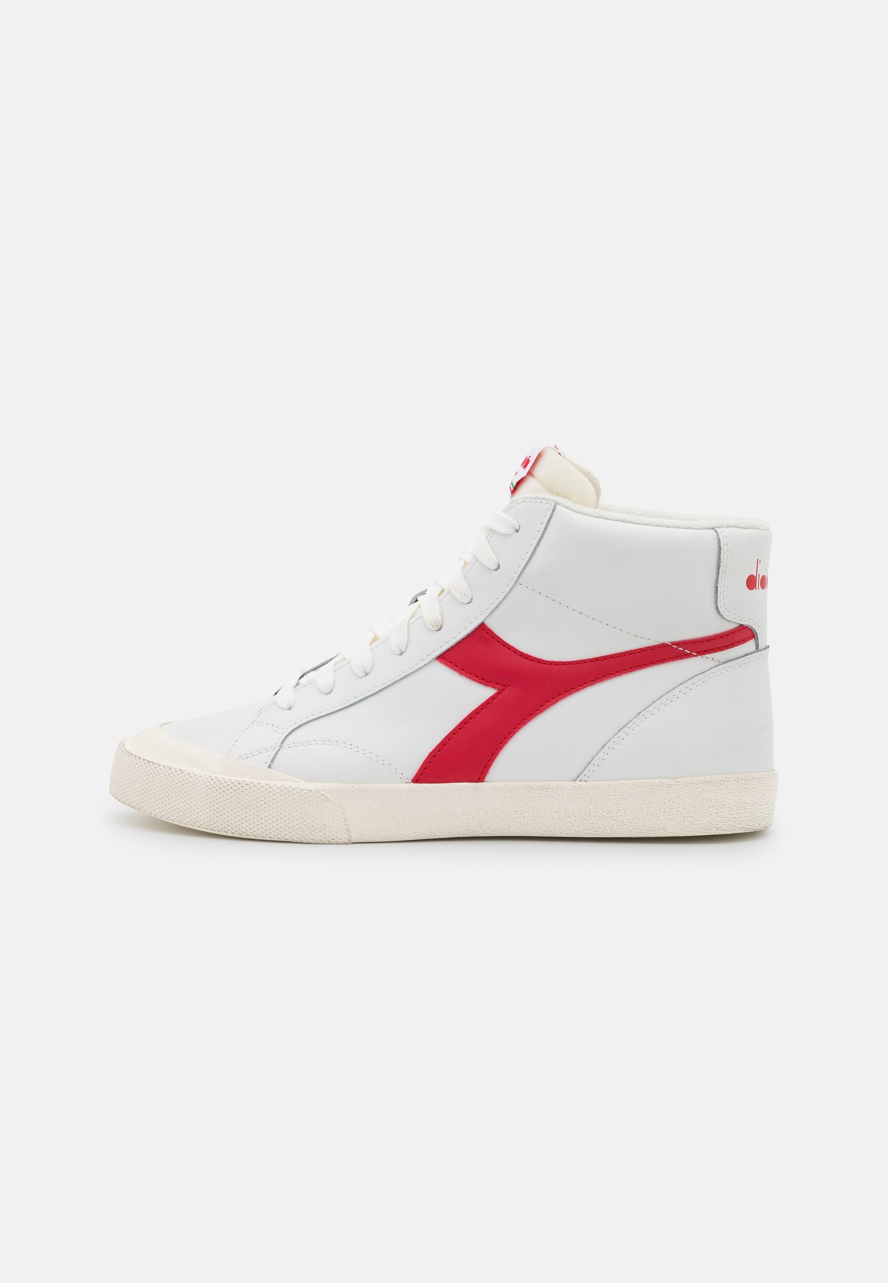 Diadora MELODY MID DIRTY UNISEX - Sneakers hoog - white/tango red/wit -  Zalando.nl