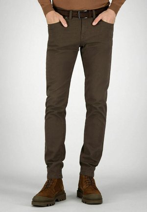 SANDRO SLIM FIT - Stoffhose - hellbraun