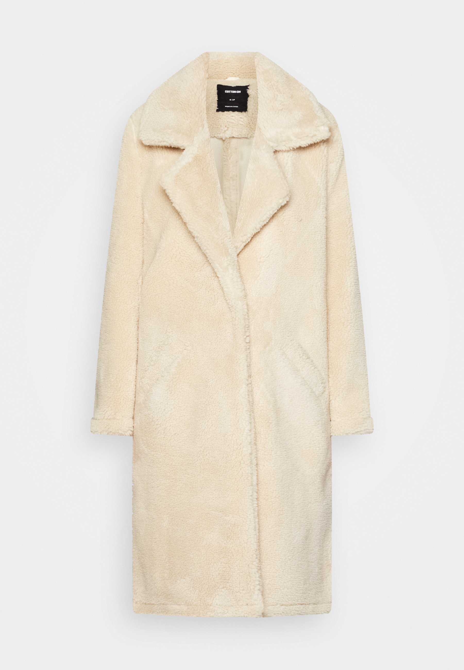 Cotton on Coat Winter Coat Cream, Women's, Size: Medium, Beige