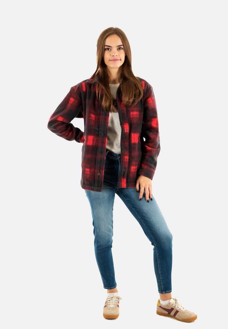 Chemise Columbia Flanelle Homme – Taille L – Rouge à Carreaux – Manches Longues – Occasion Parfait état