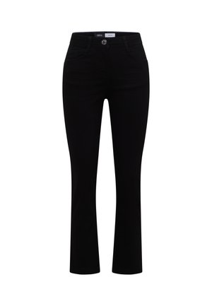 Cecil, HIGH WAIST STRAIGHT LEG JEANS IM SLIM FIT - Jean slim - black