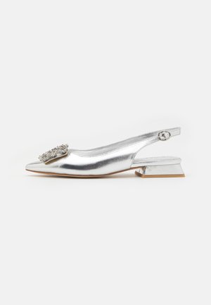 Slingback ballerina´s - diva silver